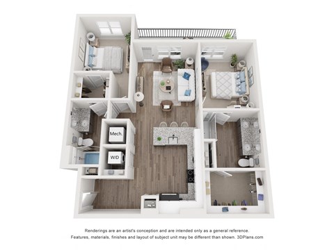 bedroom floor plan | Grove at Ocala